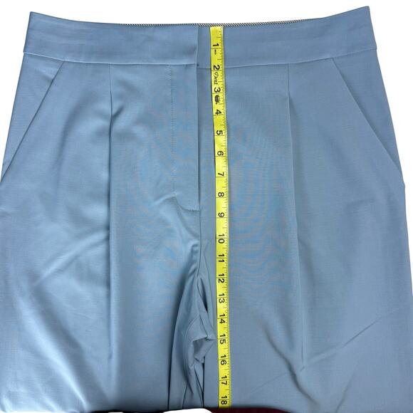 VERONICA BEARD Robinne Stretch Virgin Wool Blend Blue Pants - Picture 13 of 15